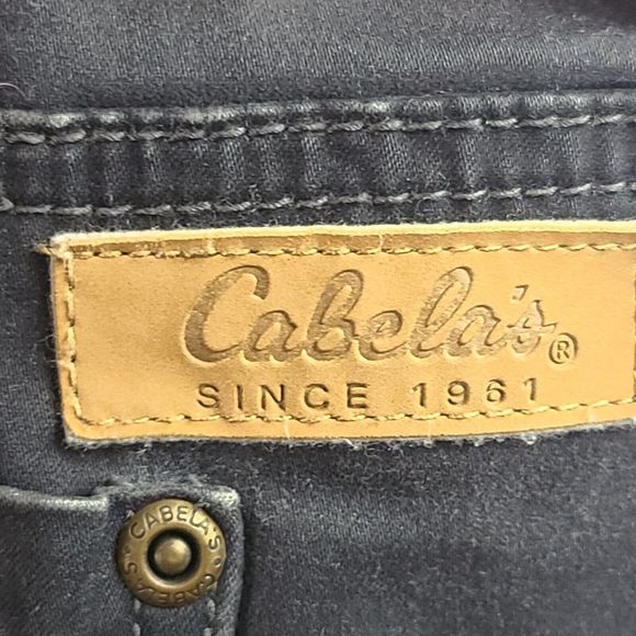 Cabela's Casuals Men's (W38 x L34) Gray Cotton Stretch Flat Straight Leg Pants - Picture 9 of 12